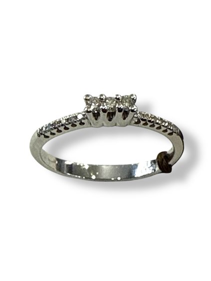 Anello Gianni Pace Donna Gianni Pace in Oro bianco Diamante 0.10 Ct GPGTRY6 - GPGTRY6